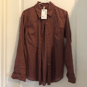 Brand new RVCA button down shirt